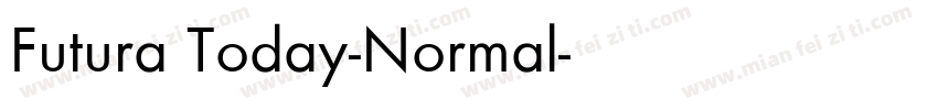 Futura Today-Normal字体转换